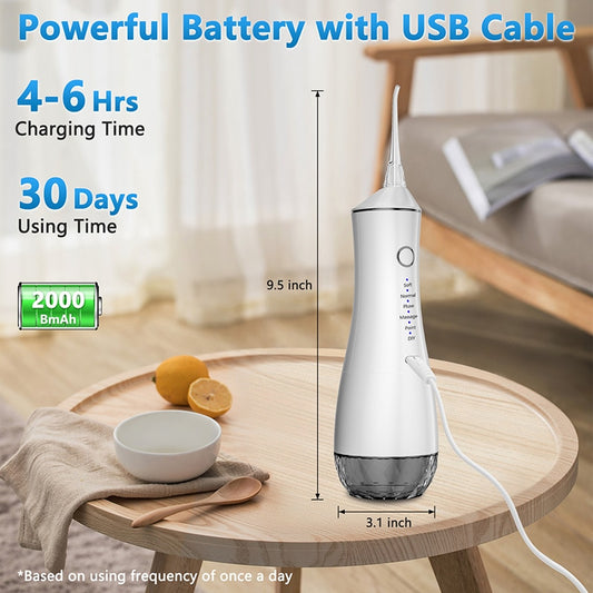 Professional Water Flosser Waterproof Rechargeable Portable Dental Irrigator