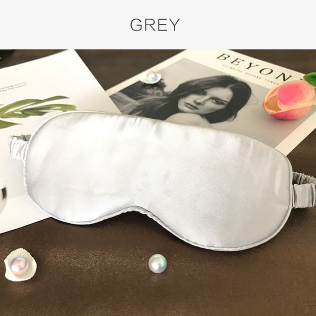 Silk Sleep Eye Mask Blindfold with Elastic Strap