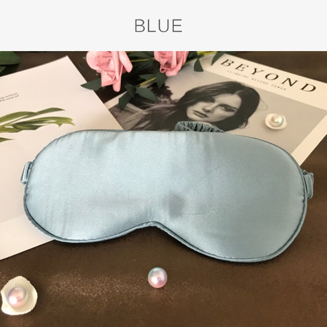 Silk Sleep Eye Mask Blindfold with Elastic Strap