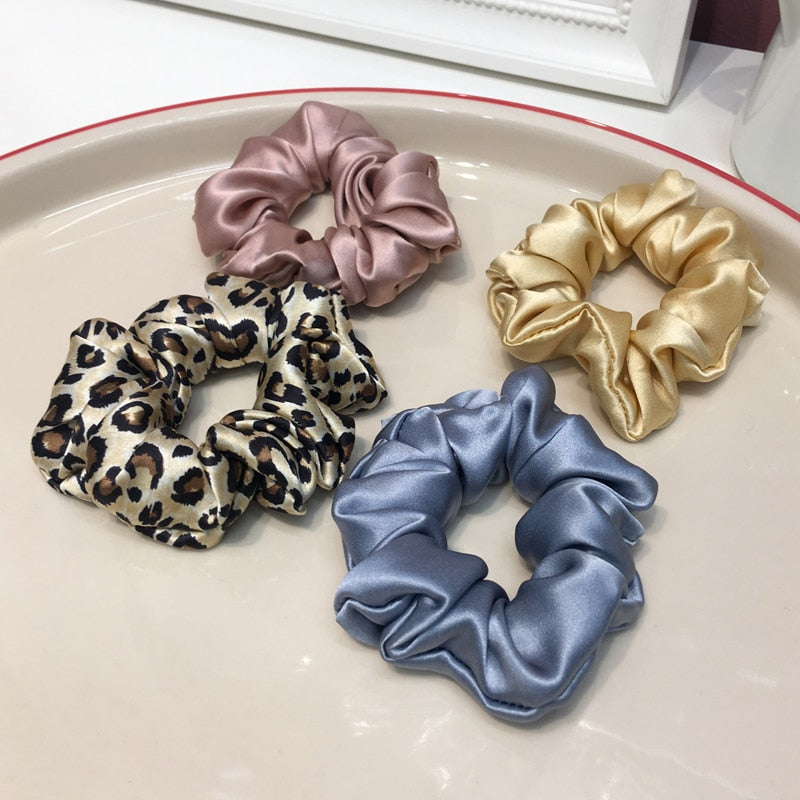 100% Pure Silk Hair Scrunchie Width 3.5cm Hair Ties Band