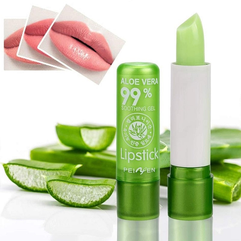 1PC Moisture Lip Balm Long-Lasting Natural Aloe Vera