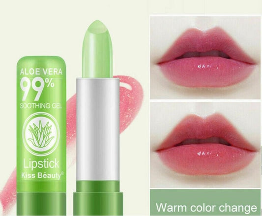 1PC Moisture Lip Balm Long-Lasting Natural Aloe Vera