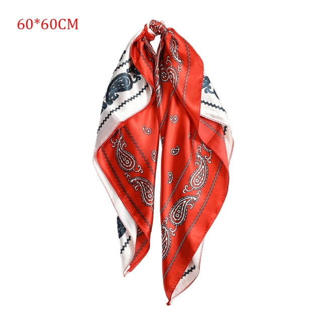 Molans Square Silk Scarf Headband