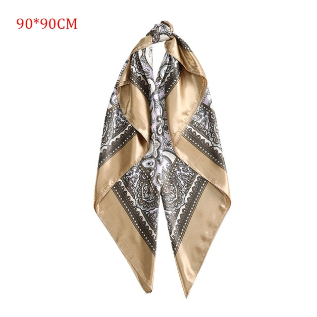 Molans Square Silk Scarf Headband