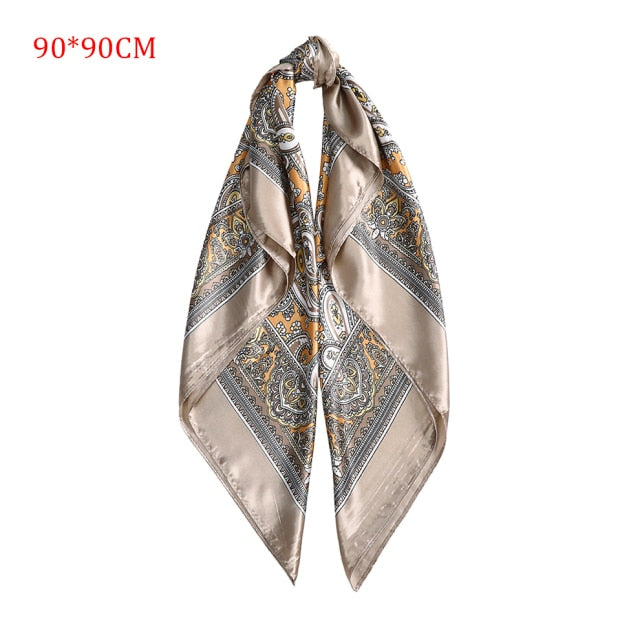 Molans Square Silk Scarf Headband