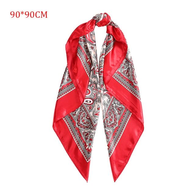 Molans Square Silk Scarf Headband