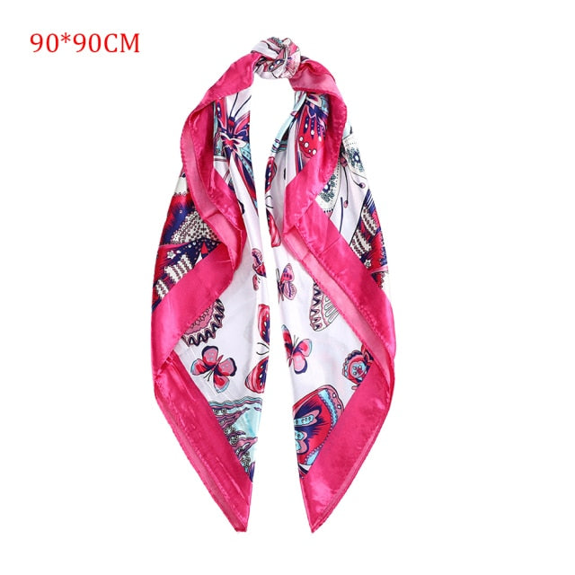 Molans Square Silk Scarf Headband