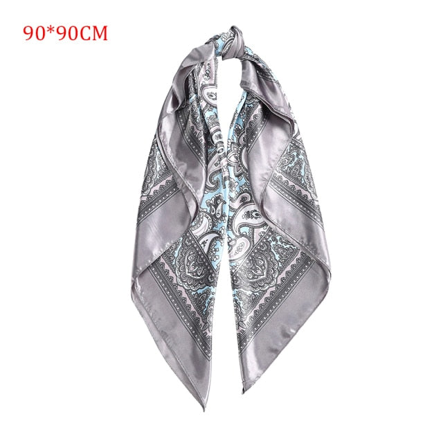 Molans Square Silk Scarf Headband