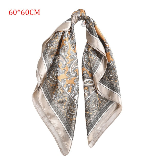 Molans Square Silk Scarf Headband