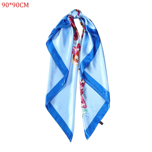 Molans Square Silk Scarf Headband