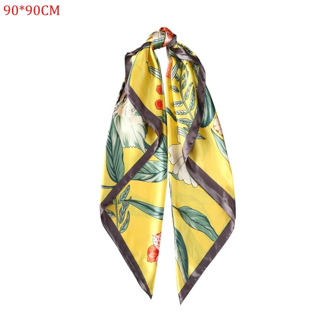 Molans Square Silk Scarf Headband