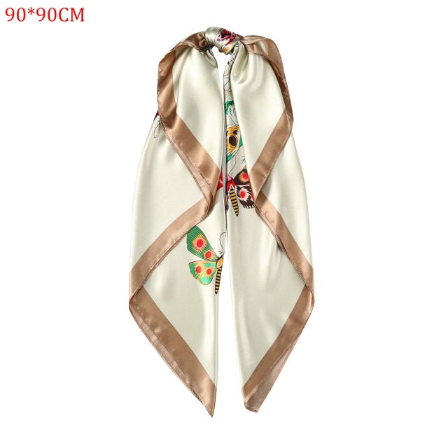 Molans Square Silk Scarf Headband