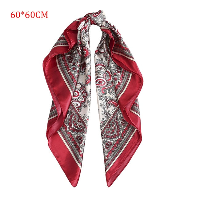 Molans Square Silk Scarf Headband