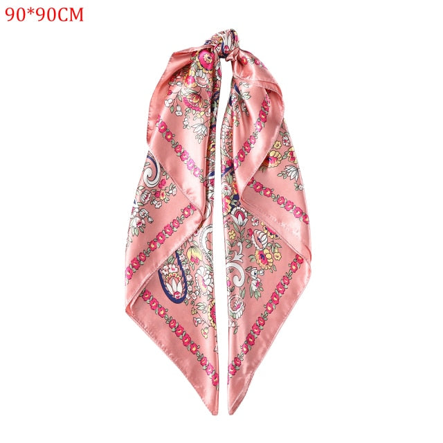 Molans Square Silk Scarf Headband