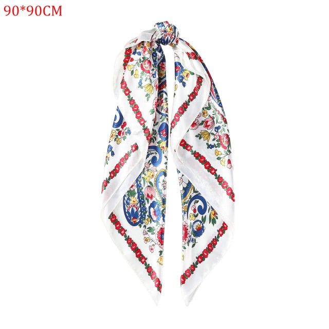 Molans Square Silk Scarf Headband