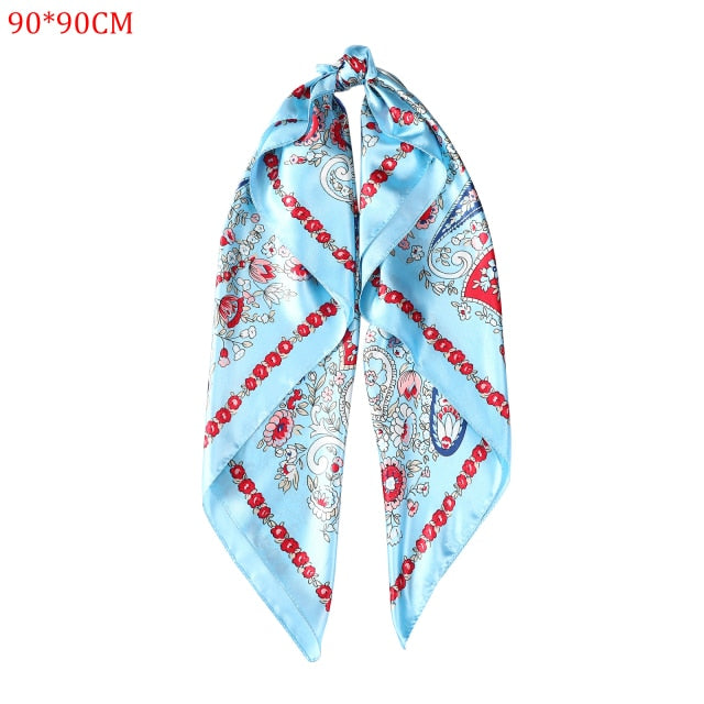 Molans Square Silk Scarf Headband