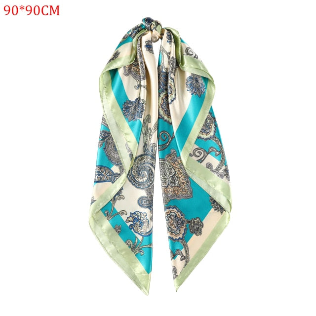 Molans Square Silk Scarf Headband