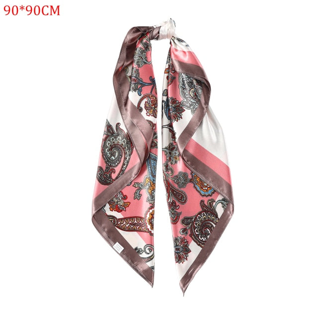 Molans Square Silk Scarf Headband