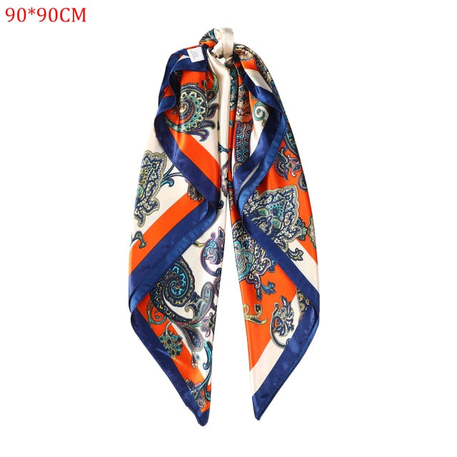 Molans Square Silk Scarf Headband