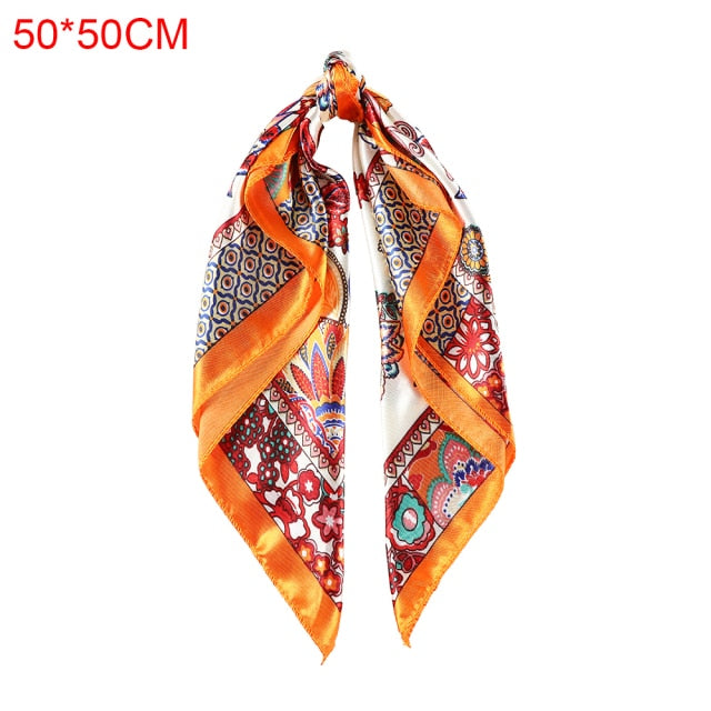 Molans Square Silk Scarf Headband