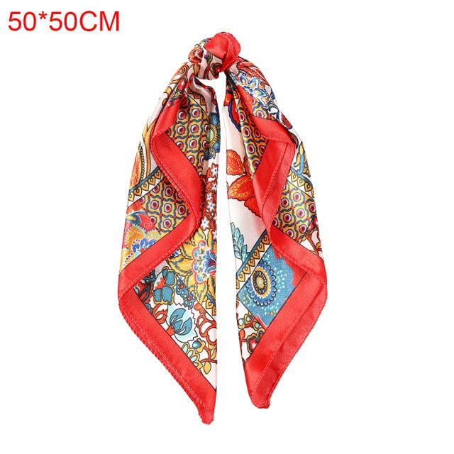 Molans Square Silk Scarf Headband