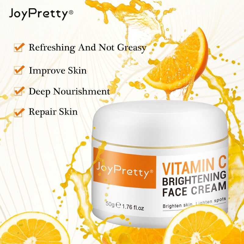 AUQUEST Face Cream Vitamin C Cream Remove Dark Spots Whitening Face Care Moisturizing Anti-Aging Firming Skin Care Cosmetics