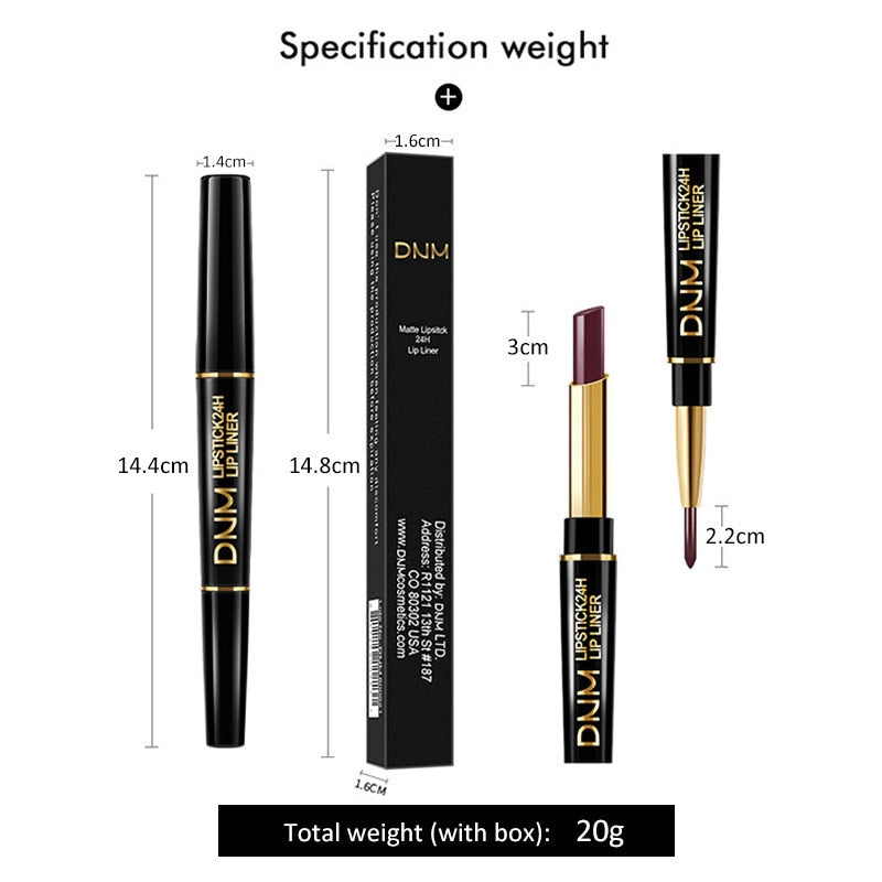 Waterproof Matte Lipstick Pencil Lip Liner