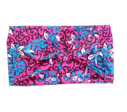 African Print Stretch Bandana Head Wrap Long Scarf satin Floral Ankara Dashiki