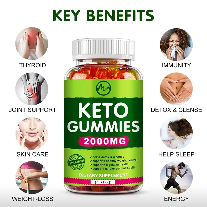 Ketone Fat Burner Green Apple Cider Vinegar Keto Bear Gummies