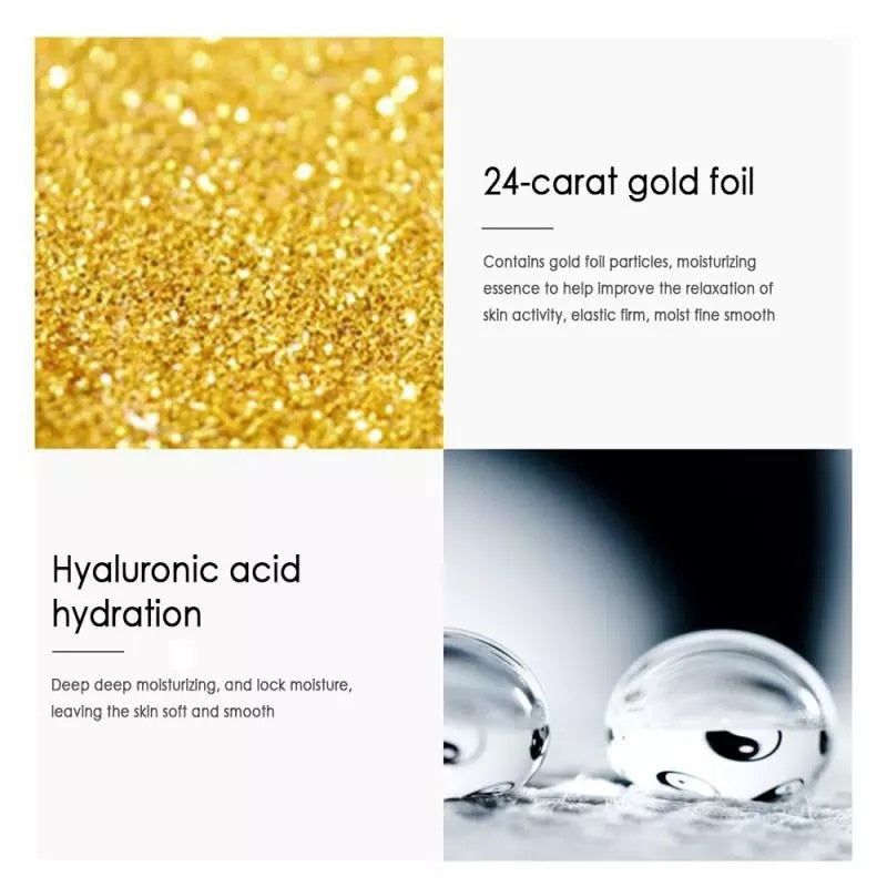 24K Gold Niacinamide Face Essence Moisturizing Anti-aging and Wrinkle Hyaluronic Acid Serum