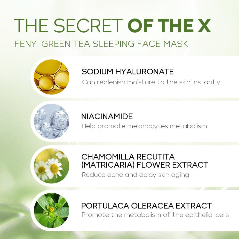 Green Tea Sleeping Mask For Moisturizing