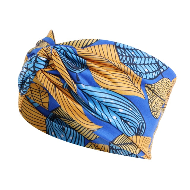 African Print Stretch Bandana Head Wrap Long Scarf satin Floral Ankara Dashiki