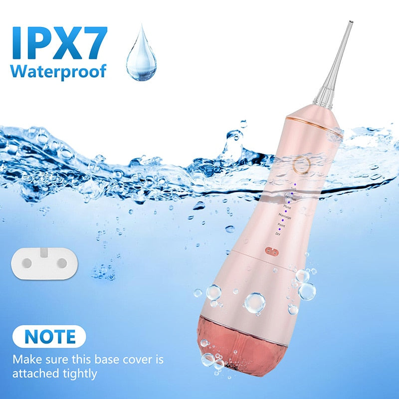 Professional Water Flosser  Waterproof Rechargeable Portable Dental Irrigator