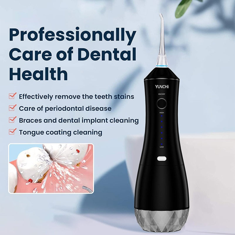 Professional Water Flosser  Waterproof Rechargeable Portable Dental Irrigator