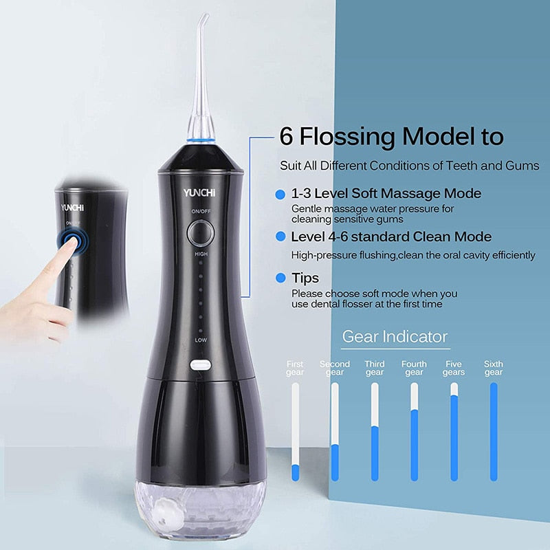 Professional Water Flosser  Waterproof Rechargeable Portable Dental Irrigator