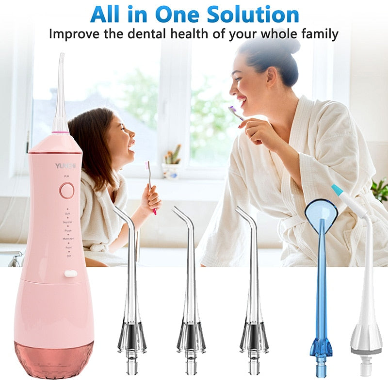 Professional Water Flosser  Waterproof Rechargeable Portable Dental Irrigator