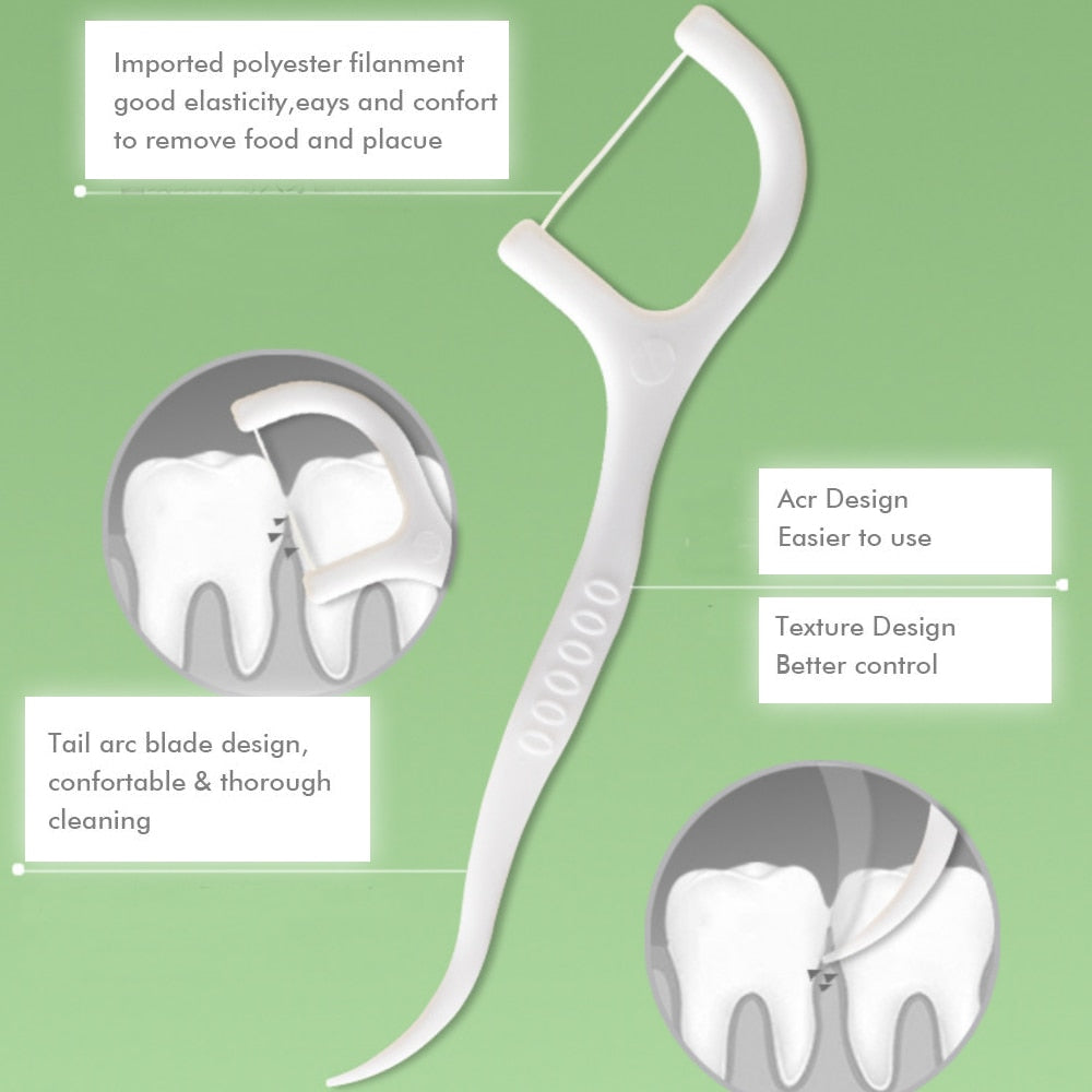 Professional Dental Clean Flossers with Travel Case