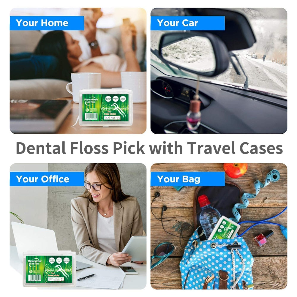 Professional Dental Clean Flossers with Travel Case