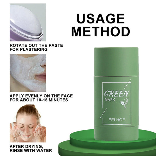 Green Tea Purifying Mask Oil Control Solid Fine sheet Face mask