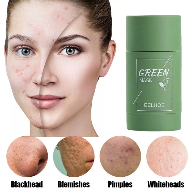 Green Tea Purifying Mask Oil Control Solid Fine sheet Face mask