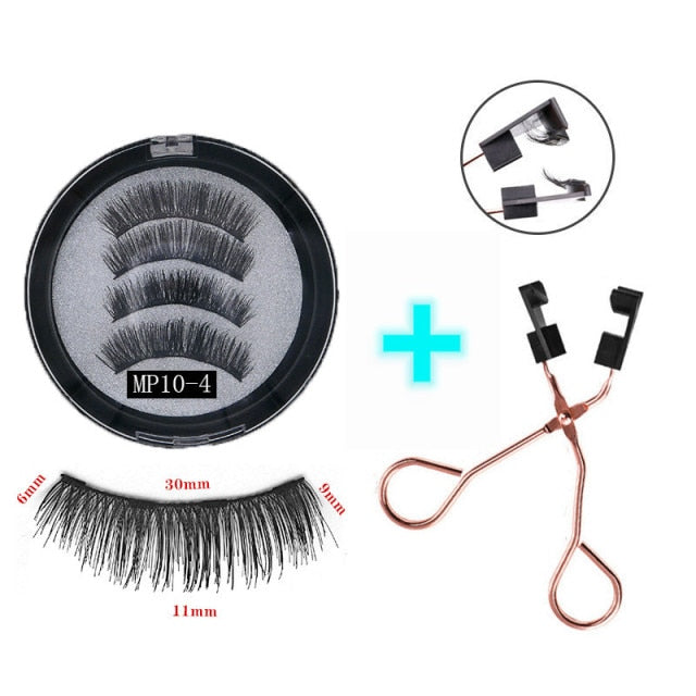 3D magnetic eyelashes With 4/5 Magnets handmade makeup Mink eyelashes extended