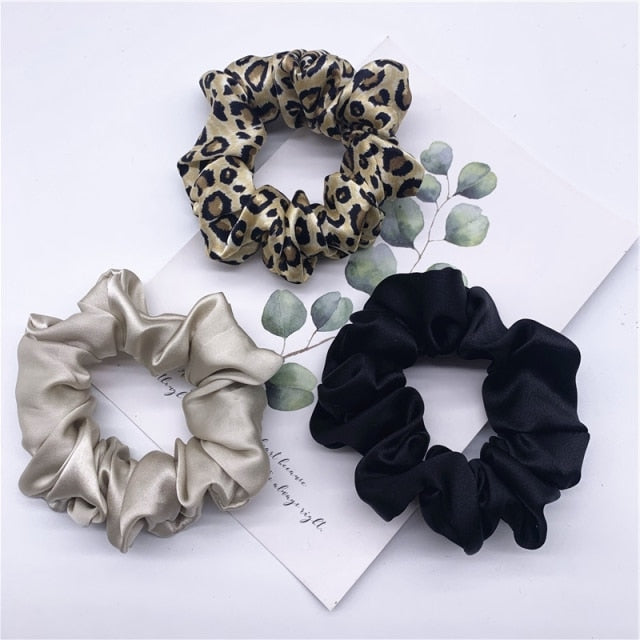 100% Pure Silk Hair Scrunchie Width 3.5cm Hair Ties Band