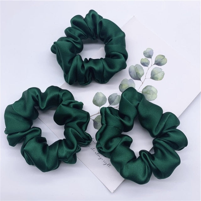 100% Pure Silk Hair Scrunchie Width 3.5cm Hair Ties Band