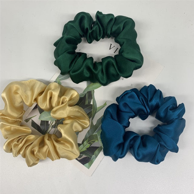 100% Pure Silk Hair Scrunchie Width 3.5cm Hair Ties Band