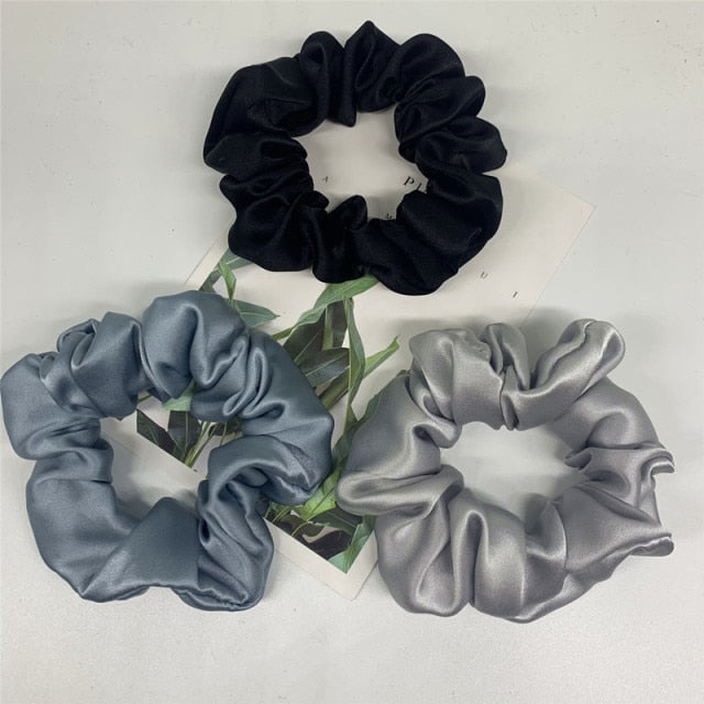 100% Pure Silk Hair Scrunchie Width 3.5cm Hair Ties Band