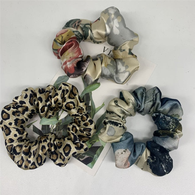 100% Pure Silk Hair Scrunchie Width 3.5cm Hair Ties Band