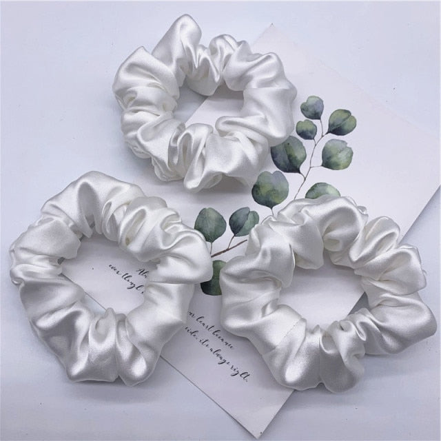 100% Pure Silk Hair Scrunchie Width 3.5cm Hair Ties Band