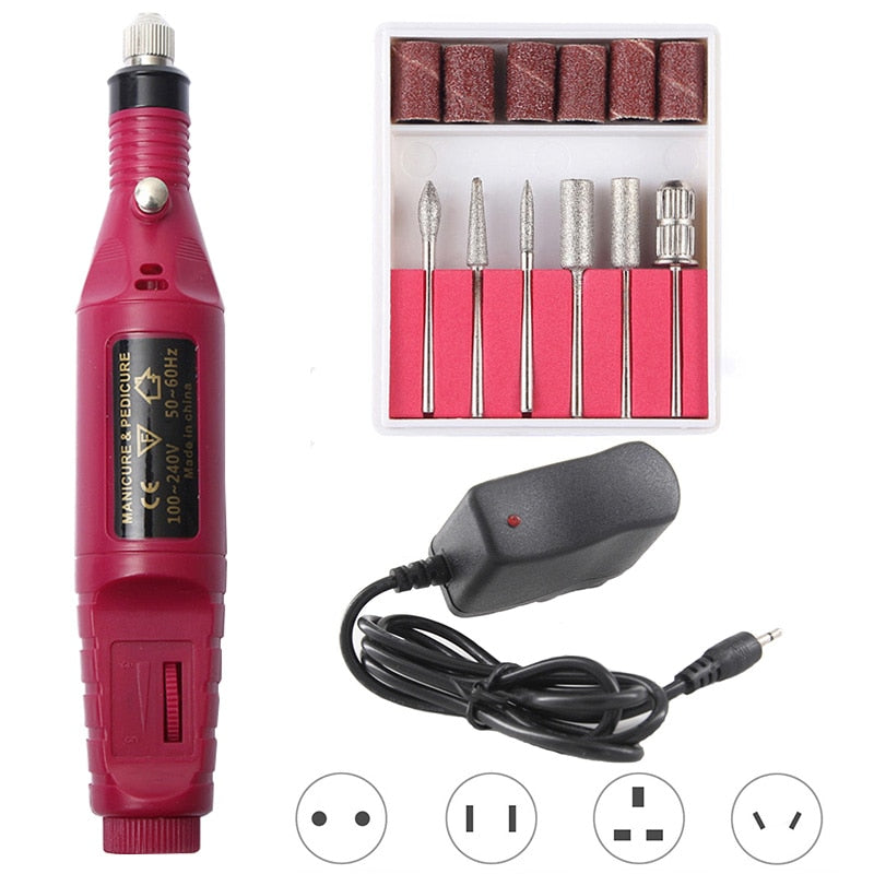 1 Set Professional Electric Nail Drill Machine