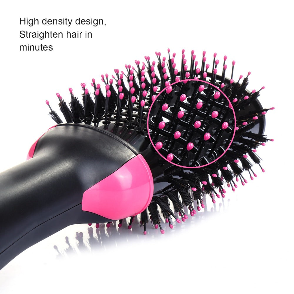 One Step Hair Dryer Volumizer Salon Hot Air Paddle Ion Styling Generator Brush Straightener Curler Hair Negative